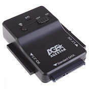 Адаптер-переходник для HDD AgeStar 3FBCP1 IDE SATA IDE пластик черный 2.5" 3.5"