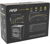 Блок питания Hiper ATX 800W HPB-800FMK2 80+ gold (24+4+4pin) APFC 120mm fan 6xSATA Cab Manag RTL