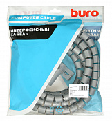 Кабельный органайзер Buro BHP CG22S Spiral Hose 20x2000mm Silver