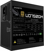 Блок питания Gigabyte ATX 750W GP-UD750GM 80+ gold 24+2x(4+4) pin APFC 120mm fan 8xSATA Cab Manag RT