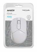 Мышь A4Tech Fstyler FG12 белый оптическая (1200dpi) беспроводная USB (3but)