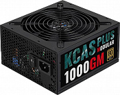 Блок питания Aerocool ATX 1000W KCAS PLUS 1000GM V2 80+ gold (24+8+4+4pin) APFC 140mm fan 10xSATA Ca
