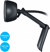 Камера Web Logitech HD Webcam C270 черный 0.9Mpix (1280x720) USB2.0 с микрофоном (960-001063/960-000