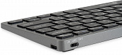 Клавиатура Оклик 835S черный/серый USB беспроводная BT/Radio slim Multimedia (1696467)
