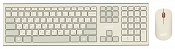 Клавиатура + мышь Acer OCC200 клав:бежевый/коричневый мышь:бежевый/коричневый USB беспроводная slim 
